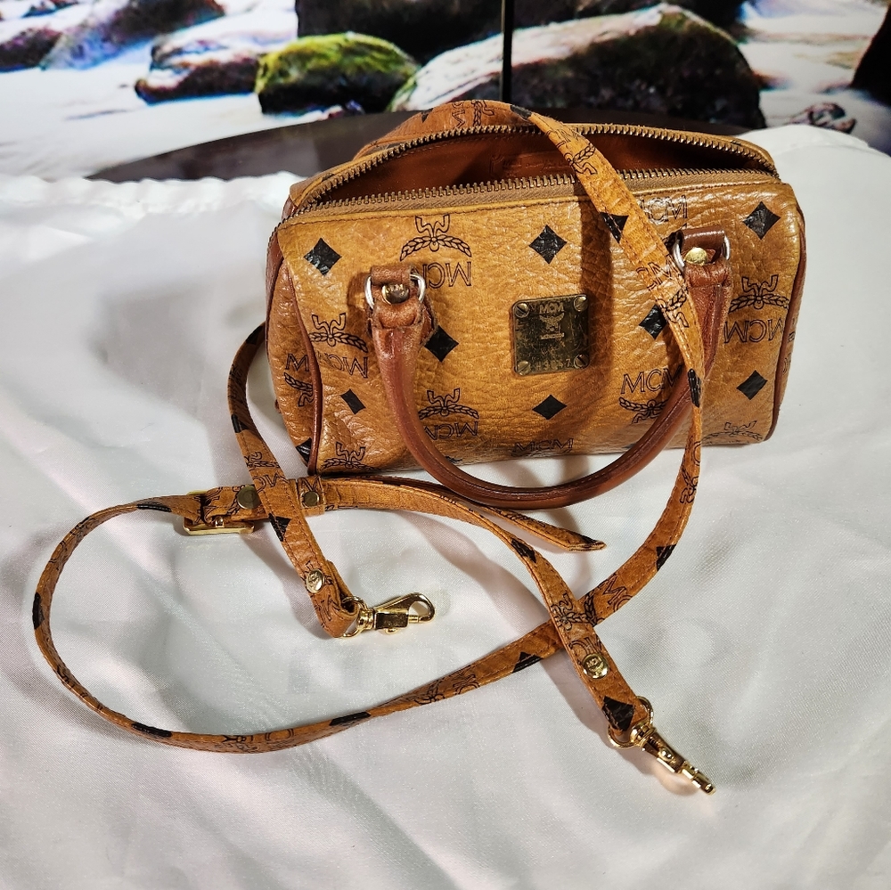 *SOLD* MCM Mini Visetos Boston Bag - Picture 11 of 12